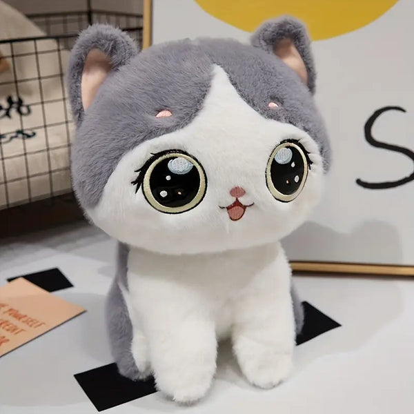 Adorable Kawaii Cat Plush Toy – Soft & Fluffy Stuffed Animal