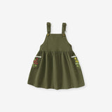 Floral Pattern Hoodie & Strap Dress Fashion Sets